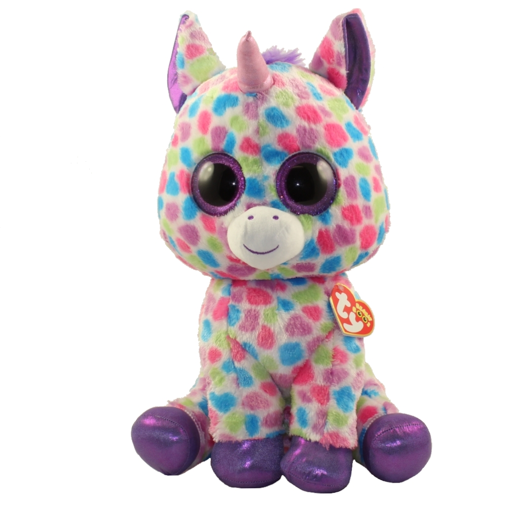 TY Beanie Boos WISHFUL the Unicorn Glitter Eyes LARGE Size 17 inch Limited Exclusive BBToyStore Toys Plush Trading Cards Action Figures Games online retail store shop sale