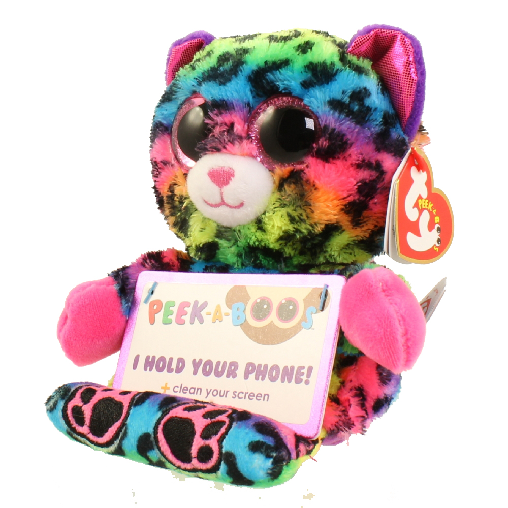 TY Beanie Boos - Peek-A-Boos - LANCE the Leopard (4 inch - Phone Holder)