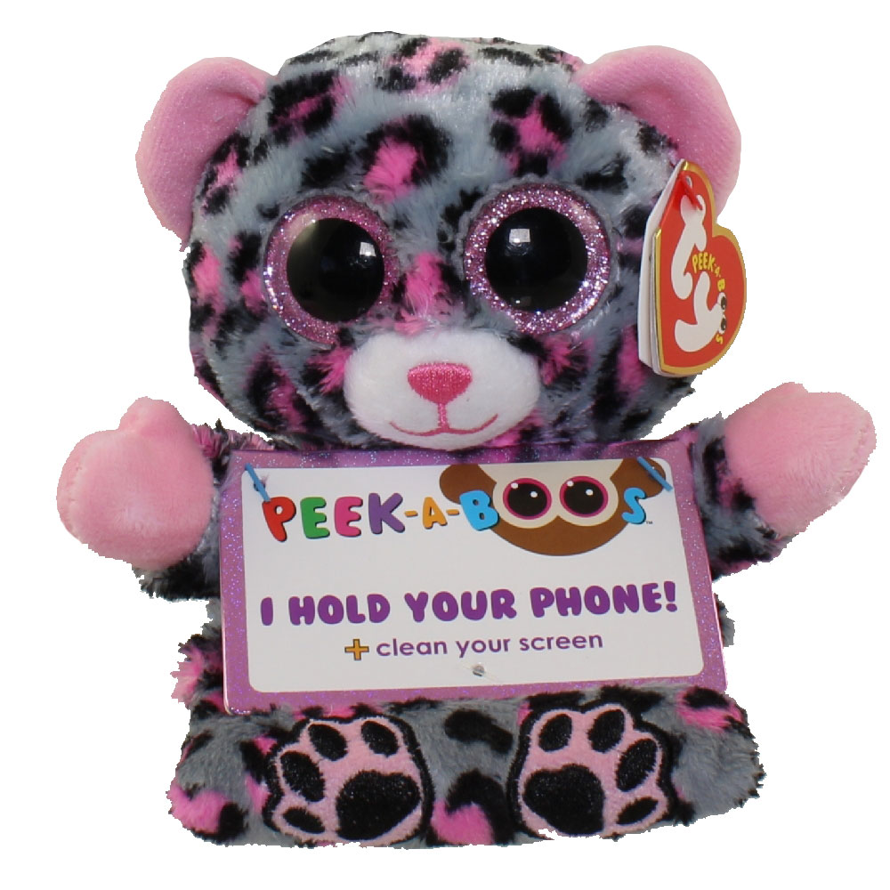 TY Beanie Boos - Peek-A-Boos - TRIXI the Leopard (4 inch - Phone Holder)