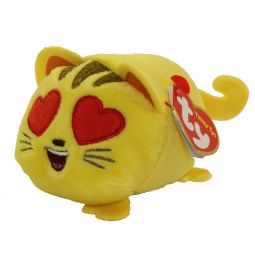 TY Beanie Boos - Teeny Tys Stackable Plush - Emoji Movie- CAT HEART EYE (4 inch)