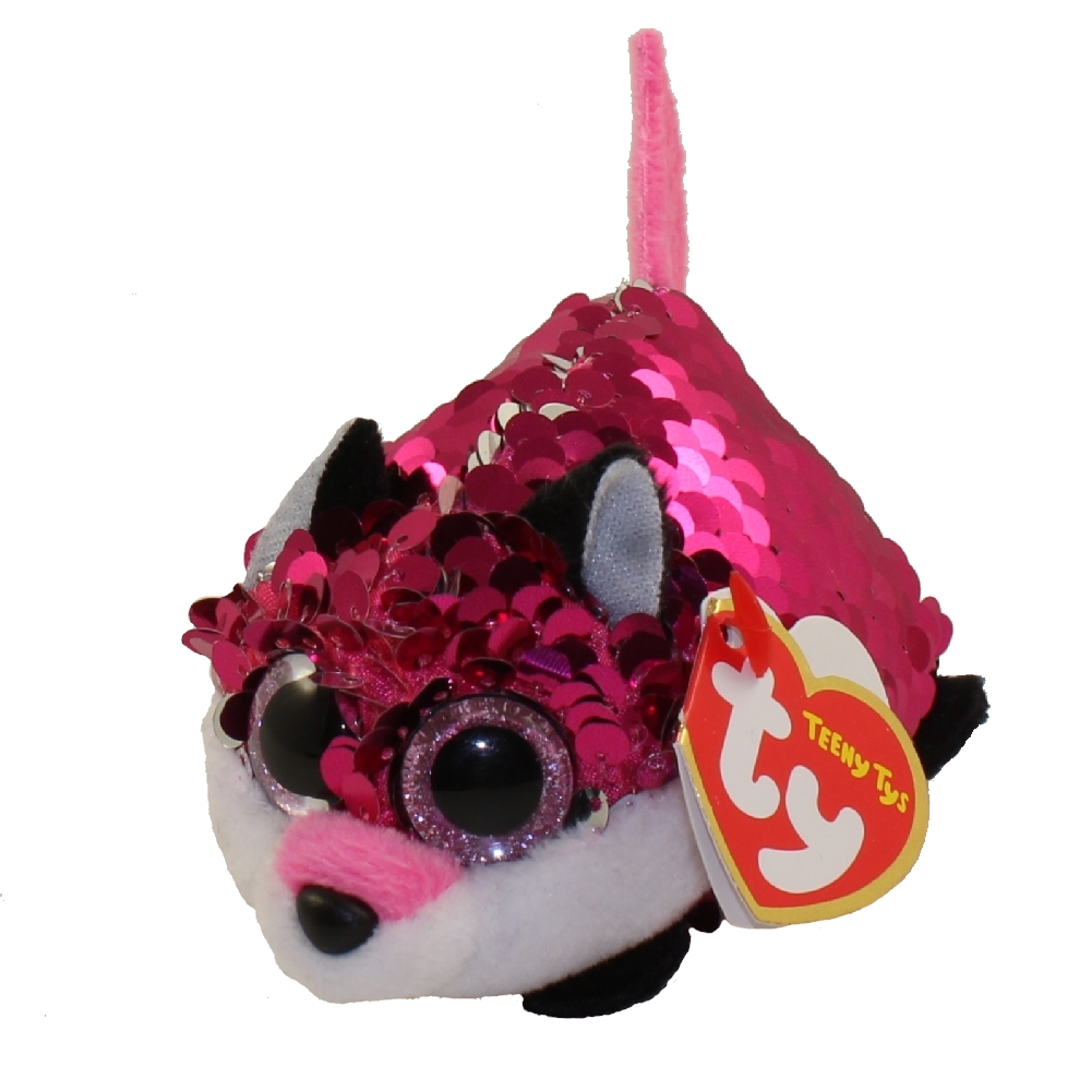 TY Beanie Boos - Teeny Tys Stackable Sequin Plush - JEWEL the Fox (4 inch)