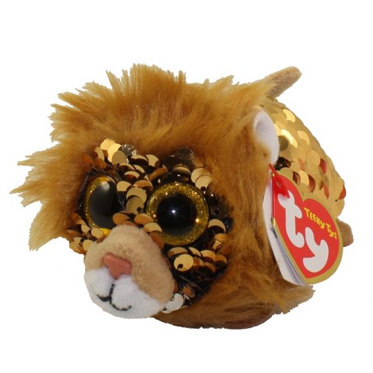 TY Beanie Boos Teeny Tys Stackable Sequin Plush REGAL the Lion