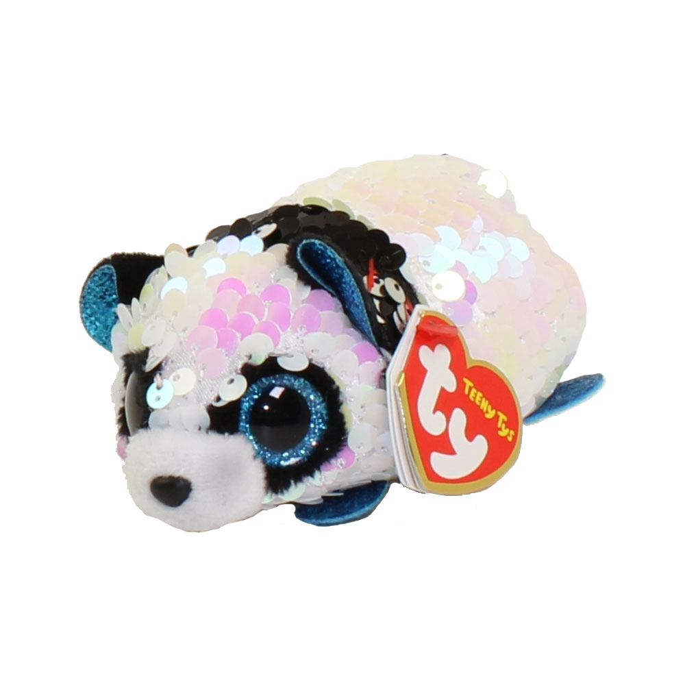 TY Beanie Boos - Teeny Tys Stackable Sequin Plush - BAMBOO the Panda Bear (4 inch)