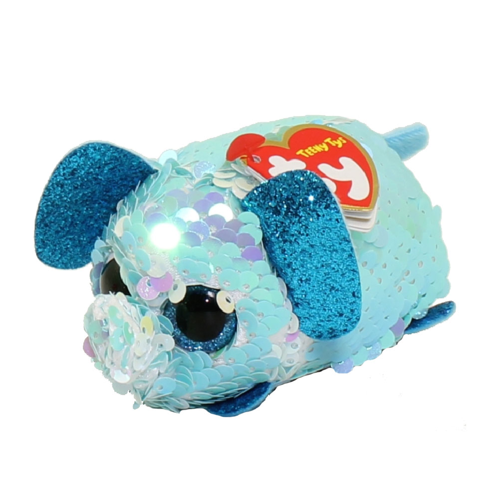 TY Beanie Boos - Teeny Tys Stackable Sequin Plush - STUART the Elephant (4 inch)