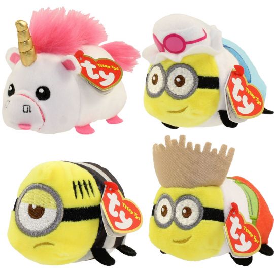 Details about   TY Beanie Babies Teeny stackable 3" Plush NEW Despicable Me 3 Dave Minion NWT 