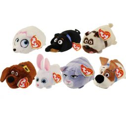 TY Beanie Boos - Teeny Tys Stackable Plush - Secret Life of Pets - SET OF 7  (4 inch)
