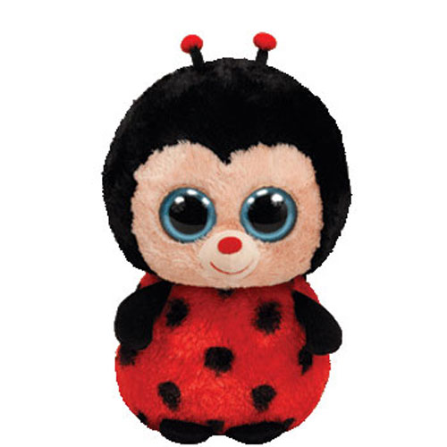 TY Beanie Boos - BUGSY the Ladybug (Solid Eye Color) (Regular Size - 6 inch)