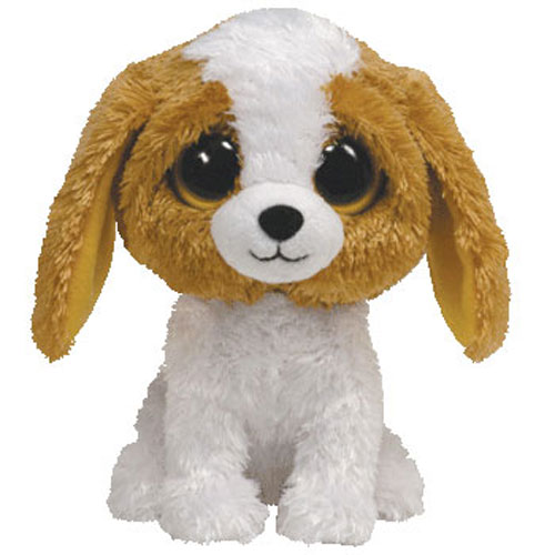 TY Beanie Boos - COOKIE the Brown Dog (Solid Eye Color) (Regular Size - 6 inch)