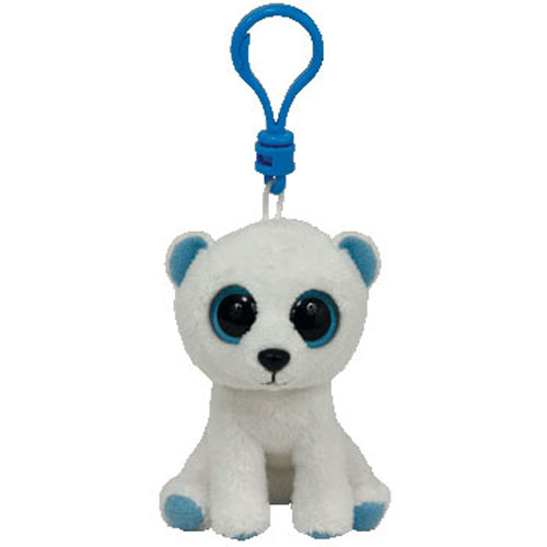 TY Beanie Boos TUNDRA the Polar Bear (Solid Eye Color) (Plastic