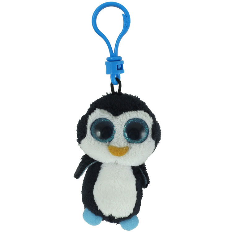 TY Beanie Boos - WADDLES the Penguin (Glitter Eyes) (Plastic Key Clip - 3 inch)