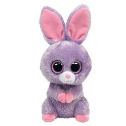 TY Beanie Boos - PETUNIA the Purple Bunny (Solid Eye Color) (Regular Size - 6 inch)
