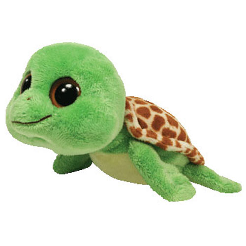TY Beanie Boos - SANDY the Turtle (Solid Eye Color) (Flipper Feet) (Regular Size - 6 inch)