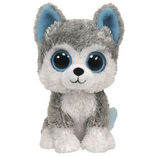 TY Beanie Boos - SLUSH the Husky (Solid Eye Color) (Regular Size - 6 inch)