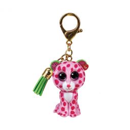 TY Beanie Boos - Mini Boo Collectible Clips - GLAMOUR the Pink Leopard (2 inch)