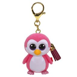 TY Beanie Boos - Mini Boo Collectible Clips - GLIDER the Pink Penguin (2 inch)