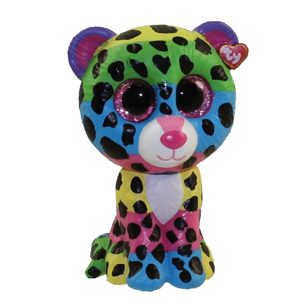 TY Beanie Boos - Mini Boo Figures - DOTTY the Rainbow Leopard (2 inch) *Rare Chase*