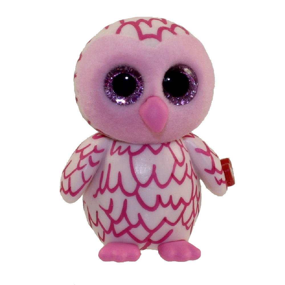 TY Beanie Boos - Mini Boo Figures - PINKY the Pink Owl (2 inch)