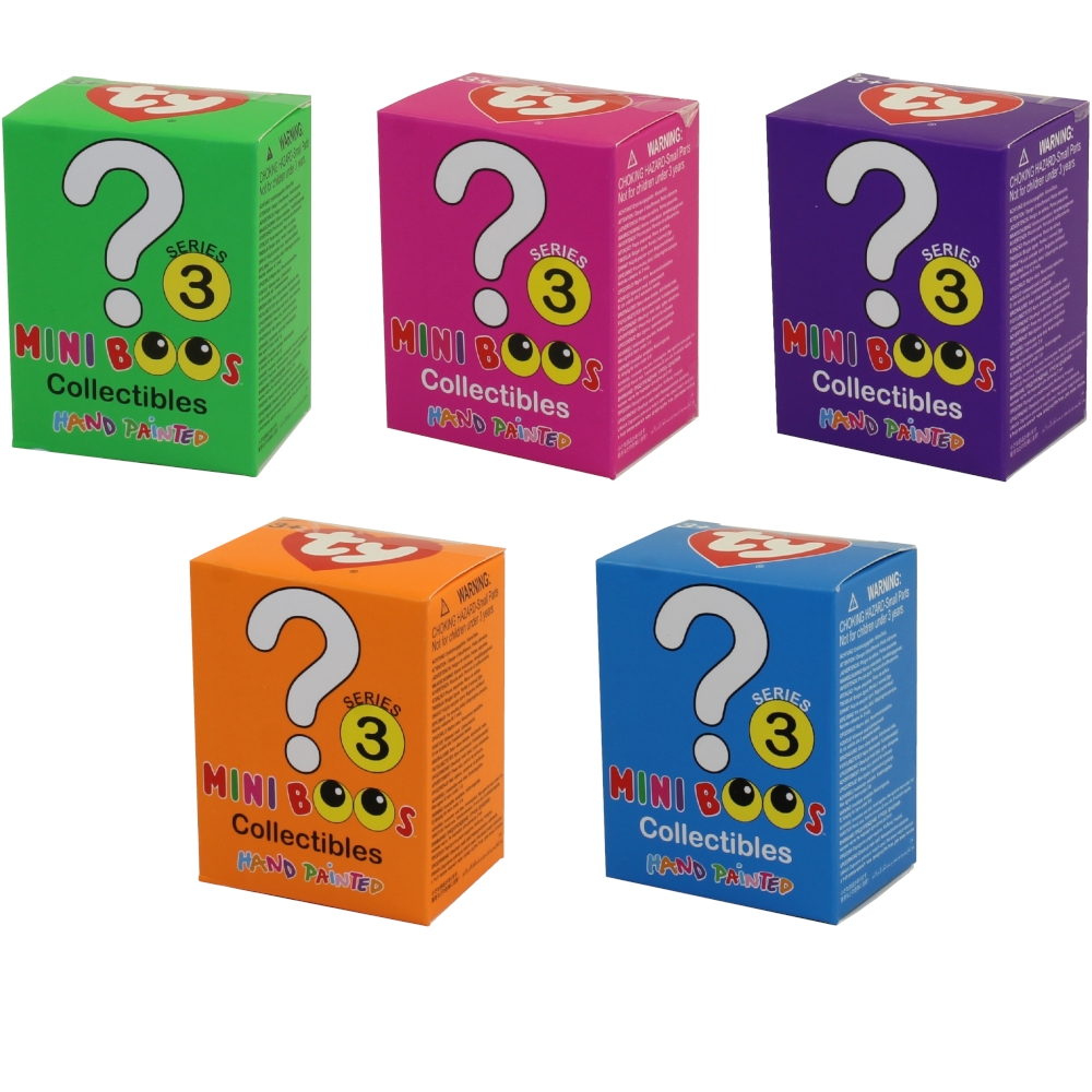 TY Beanie Boos - Mini Boo Figures Series 3 - BLIND BOXES (5 Pack Lot)(2 inch)
