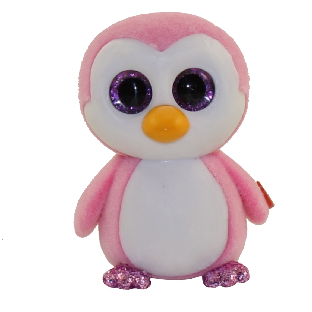Ty Mini Boos Series 3  Collector pink fuzzy Flamingo with Beautiful  Big Eyes 