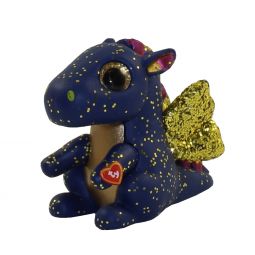 TY Beanie Boos - Mini Boo Figures Series 3 - SAFFIRE the Blue Dragon (2 inch) *Chaser* RARE!