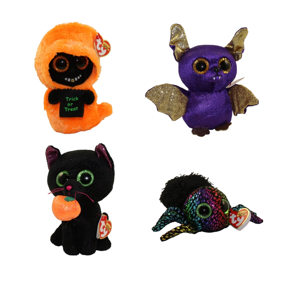 TY Beanie Boos - SET of 4 Halloween 2018 Releases (6 inch) (Count, Leggz, Grinner & Potion)