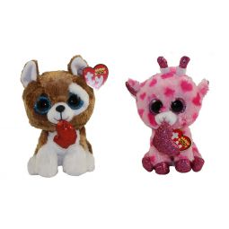 TY Beanie Boos - SET of 2 Valentines 2019 Releases (6 inch) (Smootches & Sweetums)