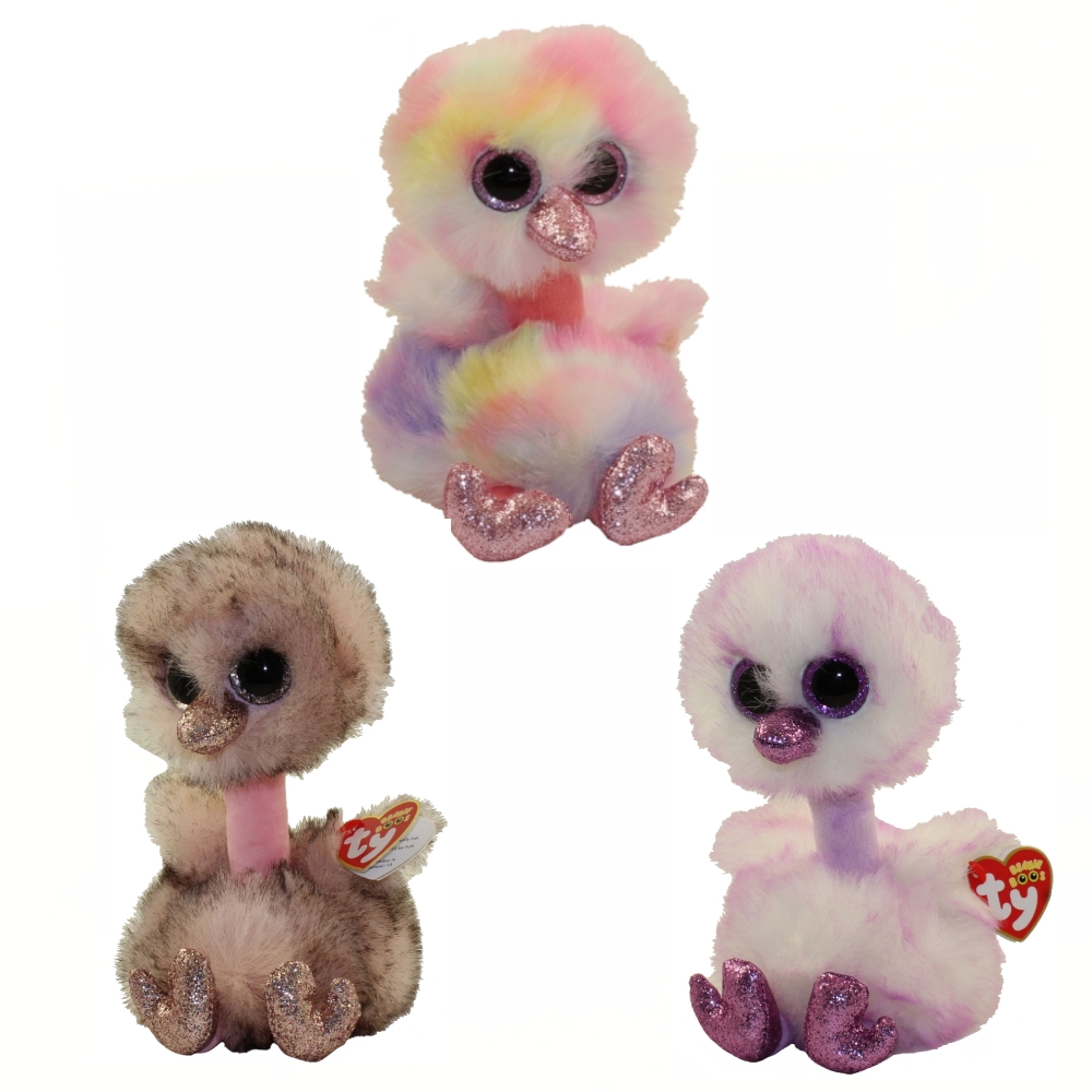 TY Beanie Boos - SET of 3 Fall 2019 Ostrich Releases (6 inch)(Avery, Kenya & Henna)