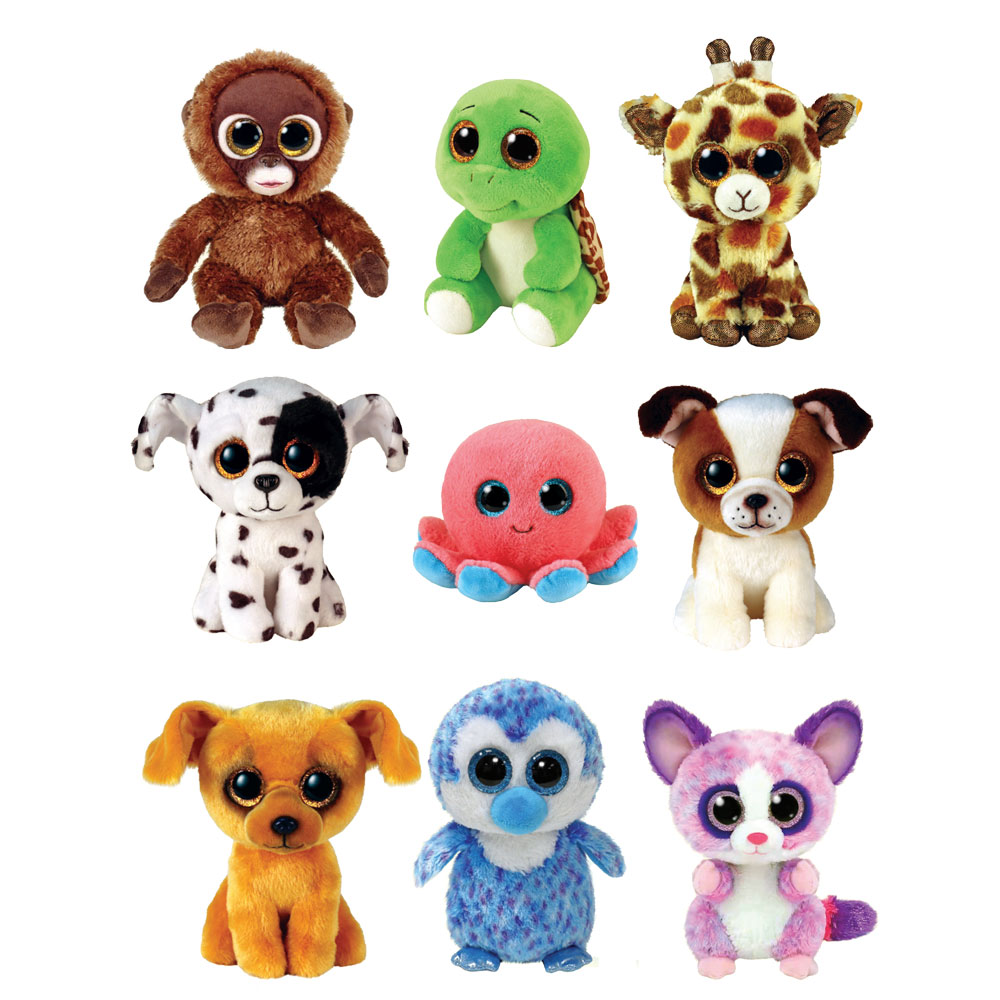 TY Beanie Boos - SET of 9 Spring 2022 Releases (6 inch)(Zuzu, Turbo, Tony, Becca +5)