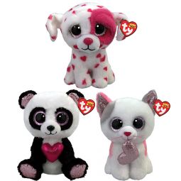 TY Beanie Boos - SET OF 3 Valentine's Day 2023 Releases (Beau, Esme & Milena)(6 inch)
