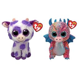 TY Beanie Boos - SET OF 2 WINTER 2024 RELEASES [Ethel & Flint](Regular Size - 6 inch)