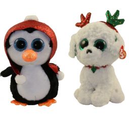 TY Beanie Boos - SET of 2 Christmas 2019 Releases (Gale & Sugar)(Medium - 9 inch)