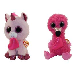 TY Beanie Boos - SET of 2 Valentine's Day 2020 Releases (Medium - 9 in)(Dainty & Darling)