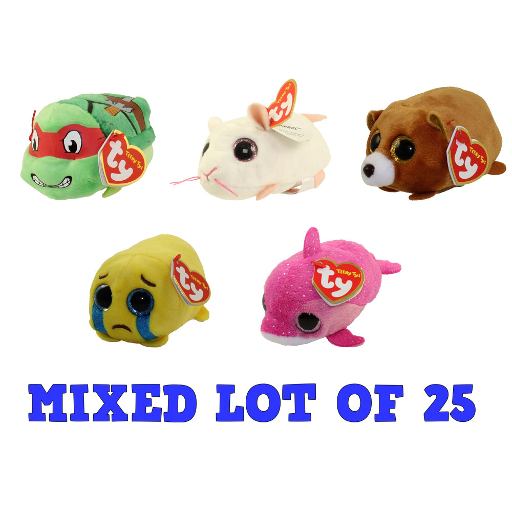 TY Beanie Boos - Teeny Tys Stackable Plushes - Bulk Mixed Lot of 25
