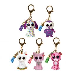 TY Mini Boo Collectible Clips - SET OF 5 SPRING 2022 RELEASES (Pixy, Fiona, Darling +2)(2 in)