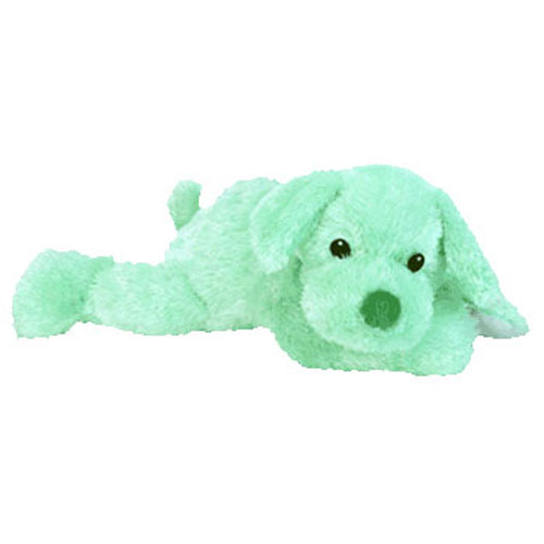 Baby TY - CUDDLEPUP the Dog (Green Version) (12.5 inch)