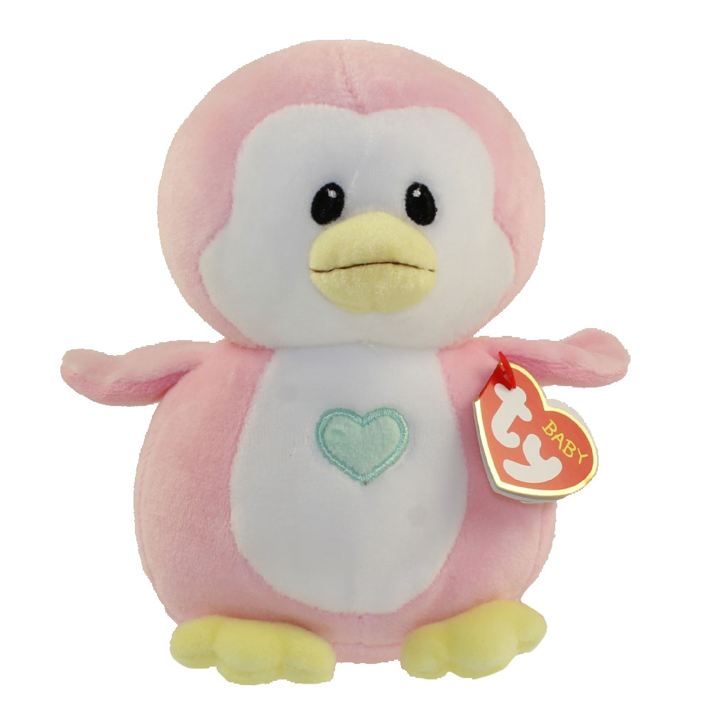 Baby TY - PENNY the Pink Penguin (Regular Size - 7 inch)