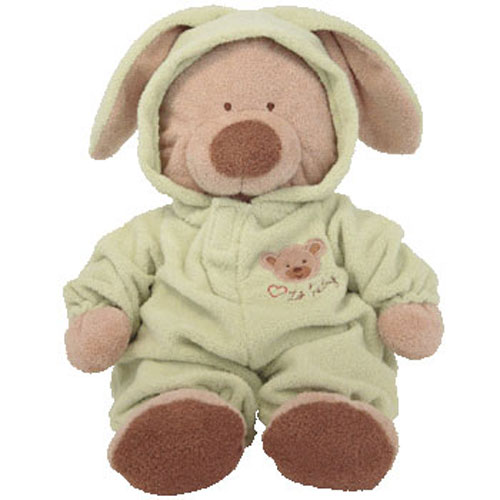 Baby TY - PJ BEAR (Green) (Large w/ Removable PJ's - 16 Inches)