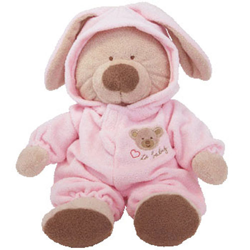 Baby TY - PJ BEAR (Pink) (Large w/ Removable PJ's - 16 Inches)