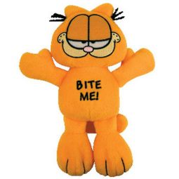 TY Bow Wow Beanies - GARFIELD the Cat Bite Me (7.5 inch)