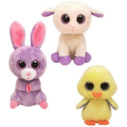 TY Basket Beanie Babies - Easter 2012 Complete set of 3 (Goldie, Lily & Petunia)