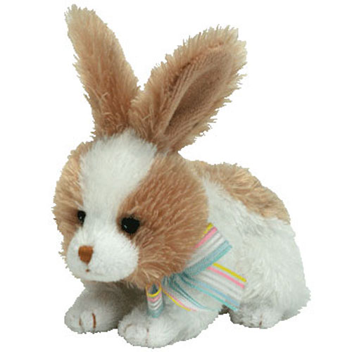TY Basket Beanie Baby - BOBSY the Bunny (4.5 inch)