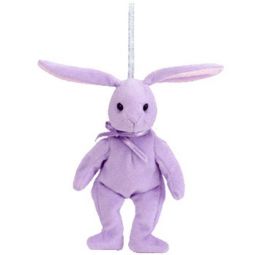 TY Basket Beanie Baby - FLOPPITY the Purple Bunny (5.5 inch)