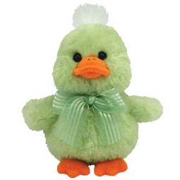 TY Basket Beanie Baby - MINTED the Green Chick (4 inch)