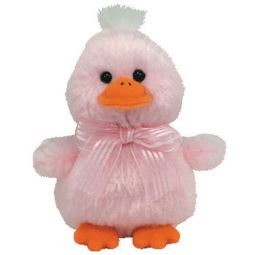 TY Basket Beanie Baby - PINKETTE the Pink Chick (4 inch)