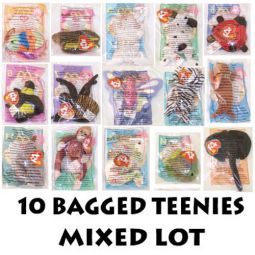 TY McDonald's Teenie Beanies - Mixed Lot of 10 Teenies (All Different - Sealed in bags)
