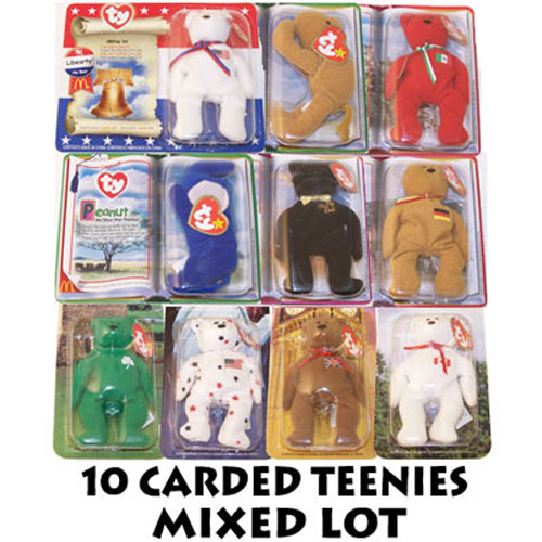 TY McDonald's Teenie Beanies Mixed Lot of 10 Carded Teenies (All
