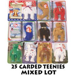 TY McDonald's Teenie Beanies - Mixed Lot of 25 Carded Teenies (Sealed on Cards)