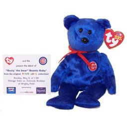 TY Beanie Baby - DUSTY the Bear (w/ Commemorative Event Card - 5/4/03)