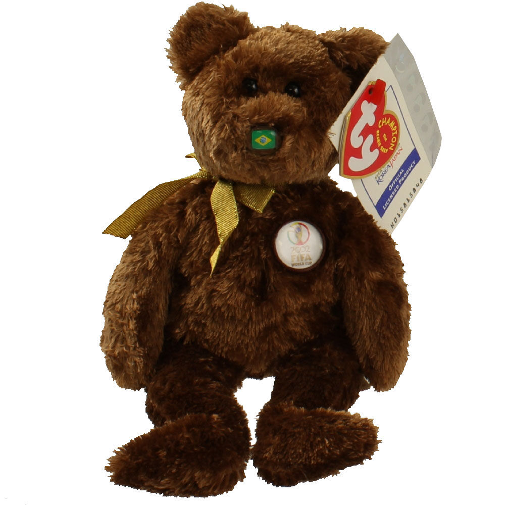 TY Beanie Baby - CHAMPION the FIFA Bear ( Brazil ) (8.5 inch)