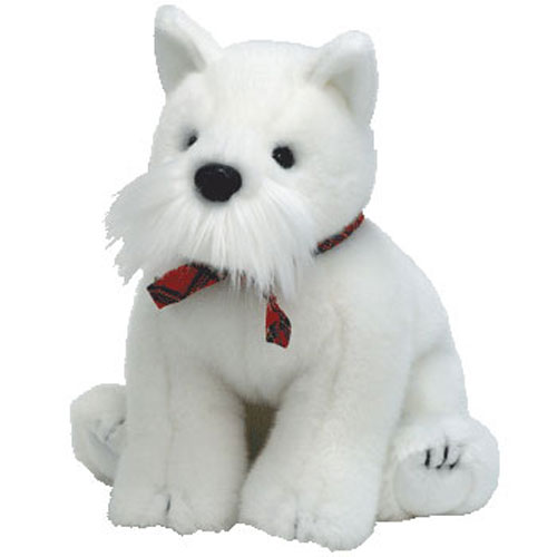 TY Classic Plush - FINLAY the White Dog (9 inch)